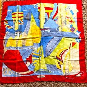 Salvatore Ferragamo Nautical Silk Scarf